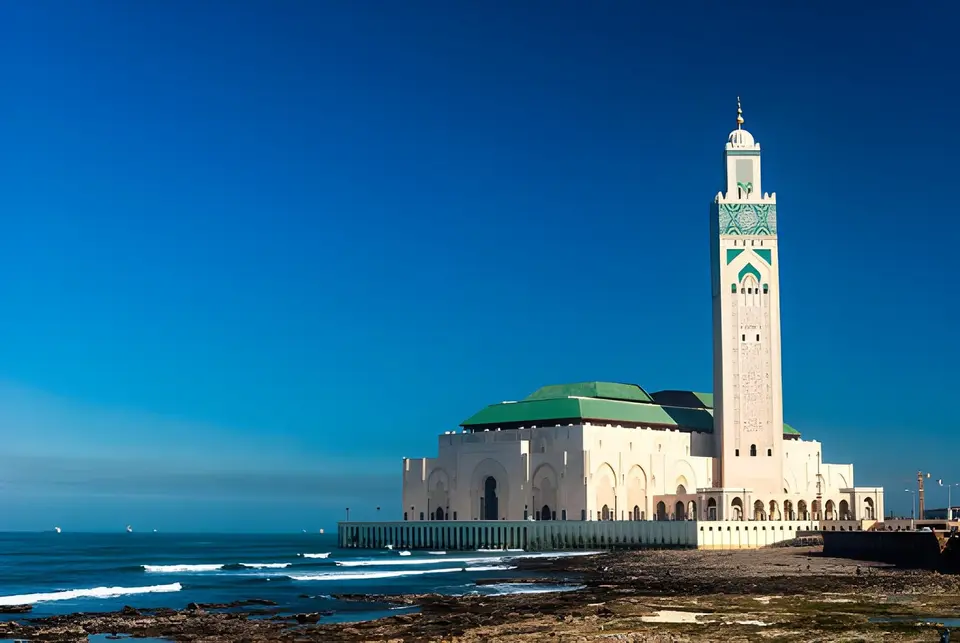 The Hassan II Mosque on the Atlantic, Casablanca