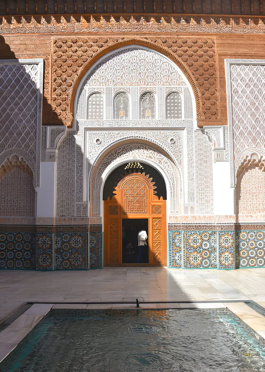 The Ben Youssef Madrasa courtyard, Marrakech