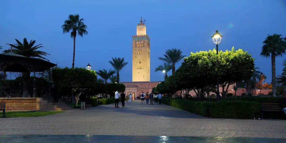 The Koutoubia at blue hour, Marrakech