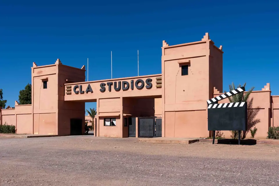 The entrance to CLA Studios in Ouarzazate