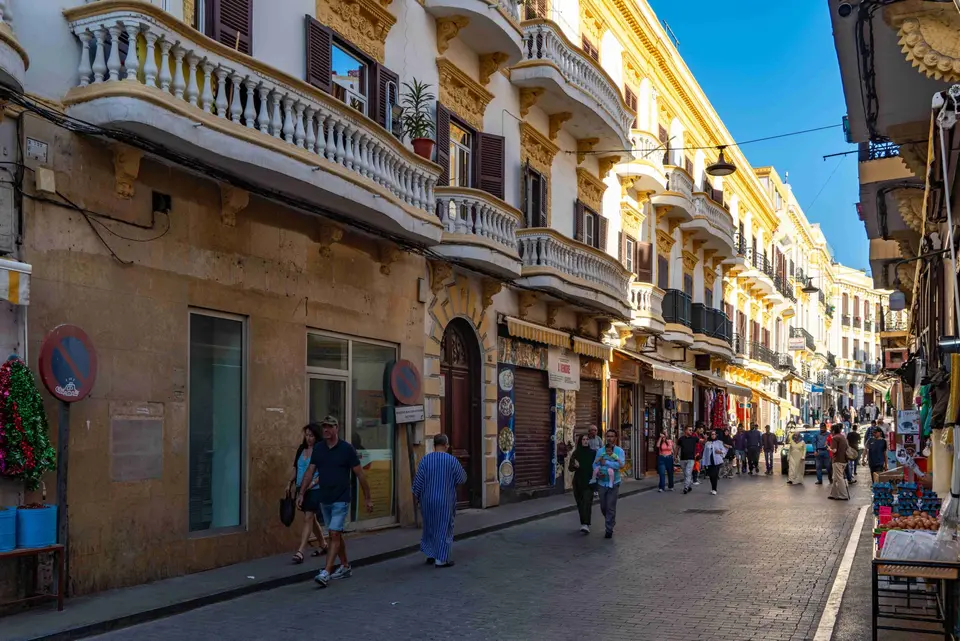 A street in the medina of Tangier