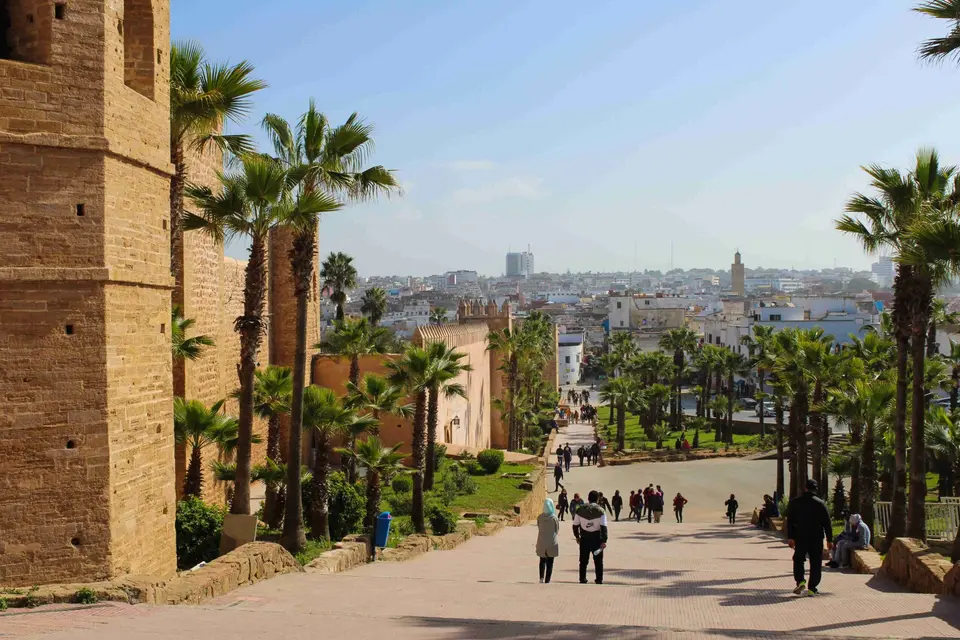 The walls of Rabat's medina